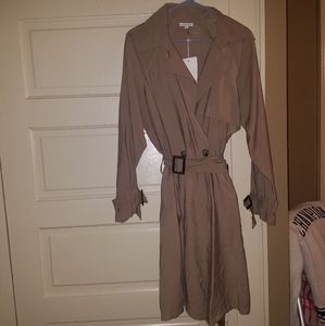 Olivia Grey light weight trench coat
